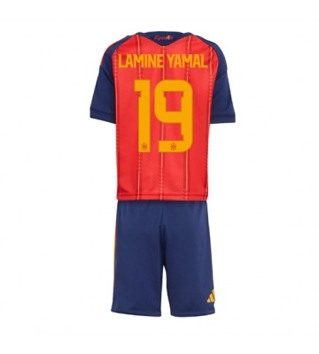 Spanien Lamine Yamal #19 Hemmaställ Barn VM 2026 Kortärmad (+ Korta byxor)